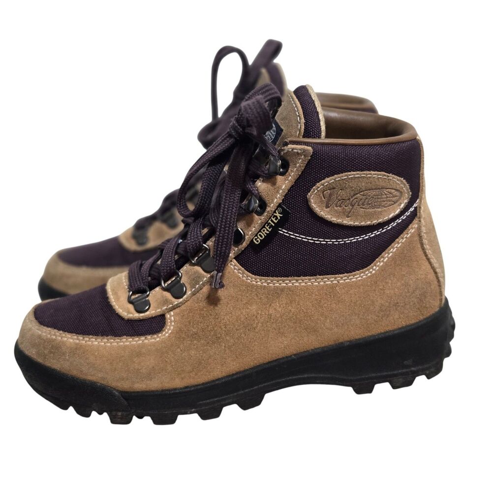 Vasque Womens 7115M Skywalk Gore-Tex Purple Hiking Boots 8 / 38.5 Suede Leather